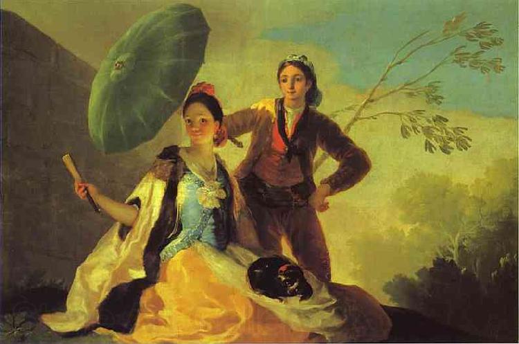 Francisco Jose de Goya The Parasol. Norge oil painting art